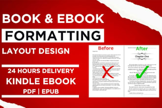 do book editing canva ebook design kindle book formatting and book layout design