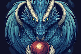 design a fantasy rpg logo dnd image for you