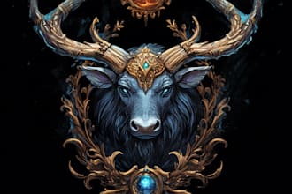 hand paint fantasy logo