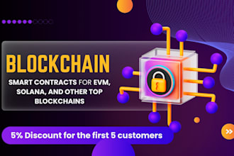 develop smart contracts for evm, solana, and top blockchains