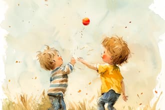 illustrate children story book illustration watercolor