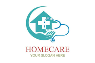 design a professional home care logo for your healthcare or caregiving service