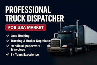 be your professional truck dispatcher and route planning