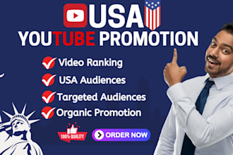 do usa youtube video promotion, channel grow subscription to usa targeted viewer