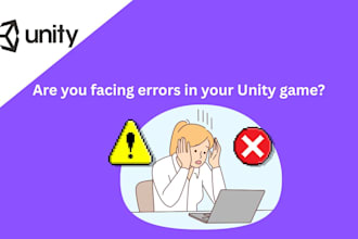 do unity game bug fixing and update your game