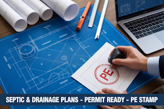 design septic system, drainage plan, and site grading in US, canada, australia