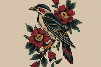 draw a tattoo style design