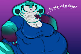 illustrate furry and your desired characters