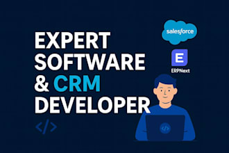 software developer web programmer crm erpnext hrm tms saas salesforce developer