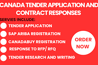 write a winning canada tender proposal rfp bid proposal government contracts