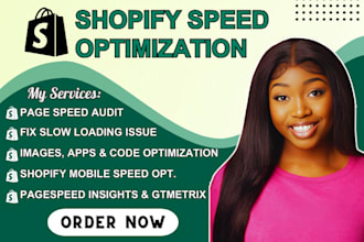 speed up shopify store, fix slow website, and optimize performance, speed expert
