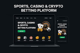 create a secure fantasy sports and igaming website with crypto features