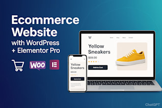 build a professional ecommerce website with elementor