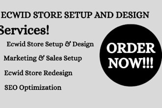 set up, design, and redesign your ecwid ecommerce store