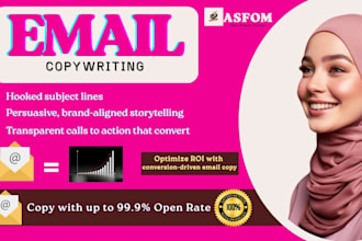write persuasive brand aligned email marketing copy sales cold email campaign