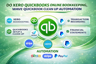 do xero quickbooks online bookkeeping, wave quickbook clean up automation