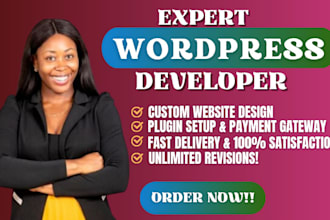 develop,design redesign wordpress website, fix wordpress issues