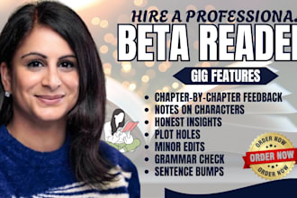 beta read and developmental edit your novel for deep story improvement