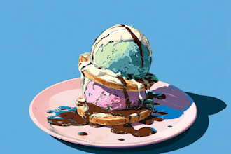 design food pop art of your food pop art