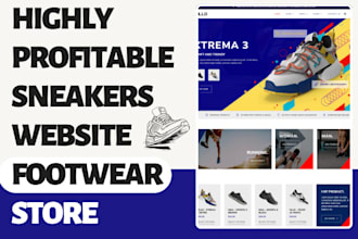 design sneakers website footwear reselling  store boot  fashion shoes website