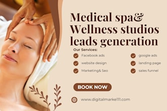 do medical spa leads generation wellness studios leads beauty salons leads