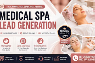 do medical spa leads generation wellness studios leads and beauty salons leads