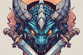 create a fantasy game logo