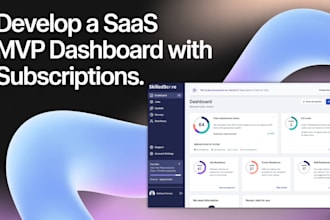 help develop a saas mvp dashboard with subscriptions