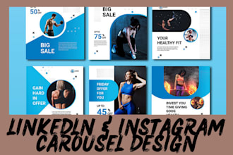 design canva linkedln carousel instagram carousels linkedln post, linkedln ads