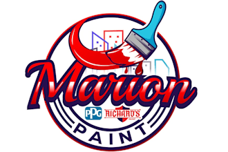 create an impressive painting logo in high definition