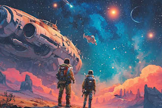 design sci fi art, concept art, sci fi art illustration
