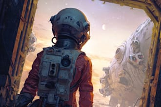 create sci fi art, concept art, sci fi art illustration