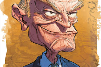 make a political cartoon art