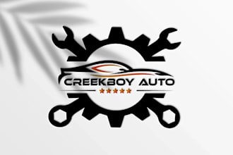 do professional automotive, car wash and auto repair logo design