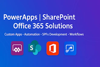 develop powerapps, power automate,spfx, sharepoint, and office 365