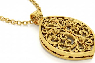 create custom 3d jewelry designs for rings, pendants, necklaces and 3d printing