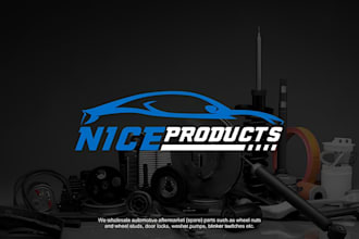 do modern auto dealership, detailing, repair and automotive logo design