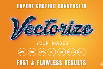 redraw, vectorize, convert logo or graphic to vector
