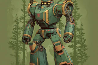 create custom mecha robot art