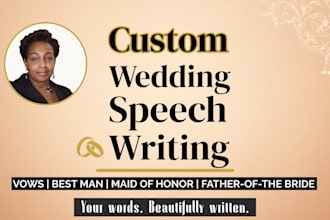 write your wedding vows, toasts, and speeches