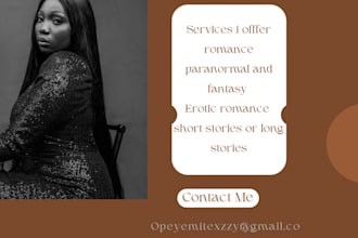 be your romance and paranormal ghostwriter