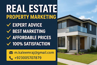 do real estate flyers, property sale ads, and evaluation reports