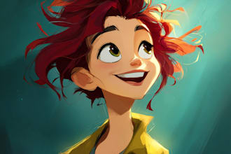 make a unique artwork of a disney  portrait