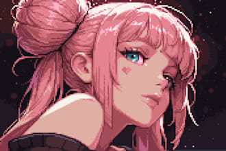 create pixel art portraits