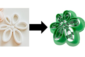 design custom cookie cutter or clay cutter