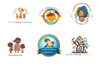 design modern children, kids, toy store, shop, child care, day care logo