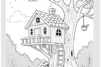 draw cute bold and easy coloring book pages