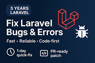 fix laravel bugs optimize performance and upgrade your project