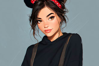 make a stunning disney style portraits