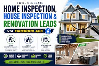 generate home inspection, house inspection and renovation leads via facebook ads